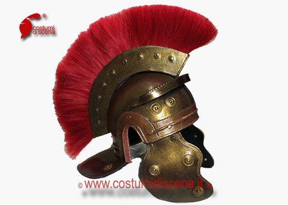 Roman helmets out of leather