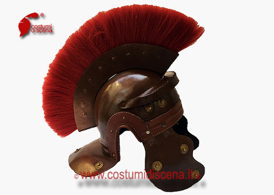 Roman helmets out of leather